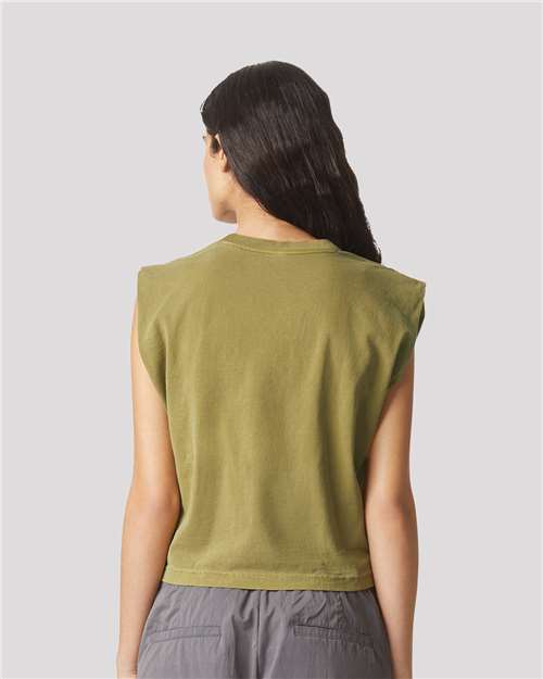 American Apparel Women's Heavyweight Cotton Garment-Dyed Muscle Tee thumbnail 5
