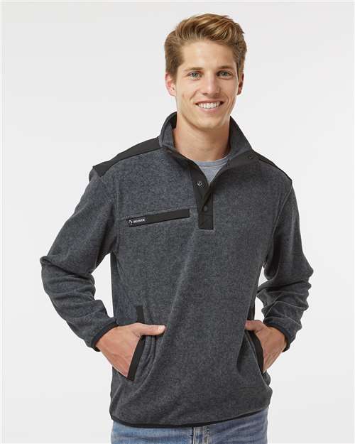 DRI DUCK Men's Ranger Melange Fleece Pullover thumbnail 2