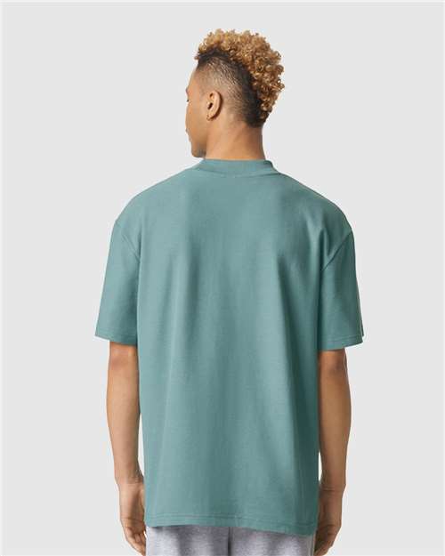 American Apparel Unisex Pique Mock Neck Tee thumbnail 5