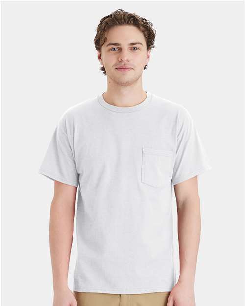 Hanes Unisex Essential-T Pocket T-Shirt thumbnail 2