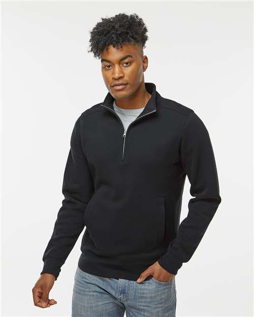 J. America Unisex Heavyweight Fleece Quarter-Zip Sweatshirt thumbnail 2