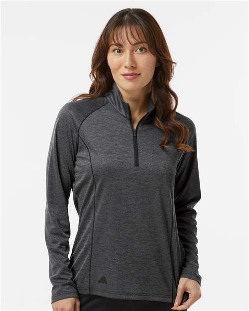 Adidas Women's Space Dyed Quarter-Zip Pullover thumbnail 2