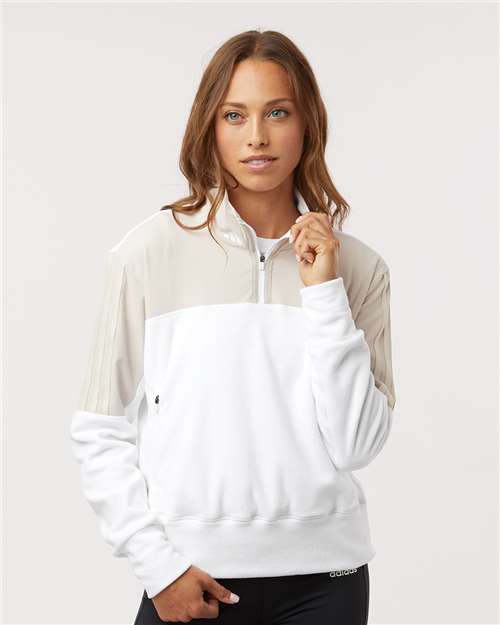 Adidas Women's Fleece Quarter-Zip Pullover thumbnail 2