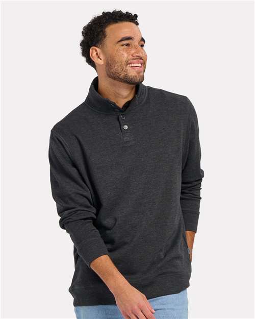 Boxercraft Men's French Terry Button Pullover thumbnail 2