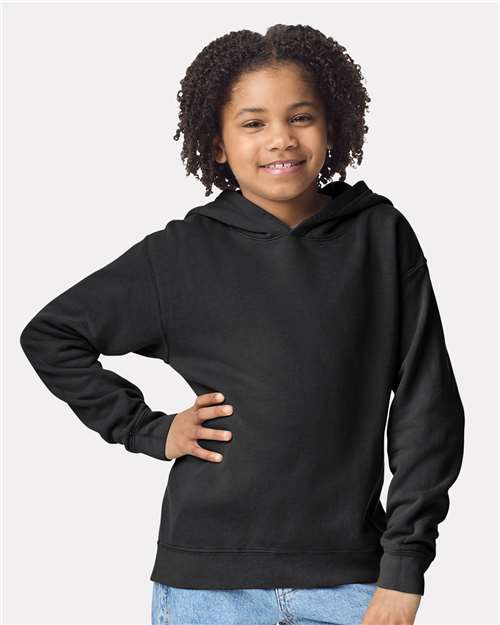 Comfort Colors Youth Garment-Dyed Lightweight Hooded Sweatshirt thumbnail 2