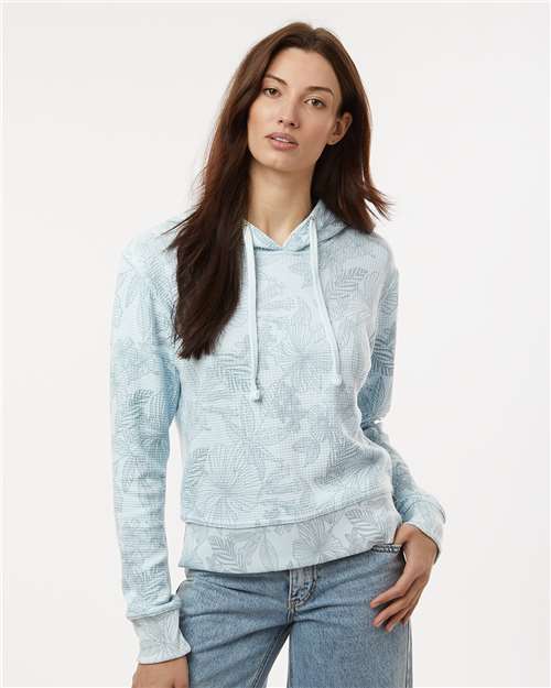 MV Sport Women's Maddie Floral Print Hooded Sweatshirt thumbnail 2