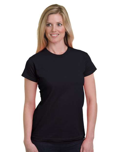 Bayside Women's USA-Made Fine Jersey T-Shirt (5850) thumbnail 2