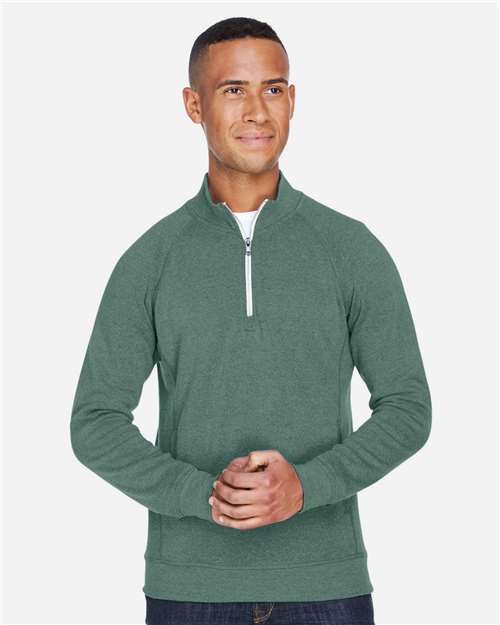 J. America Men's Triblend Quarter-Zip Sweatshirt thumbnail 2