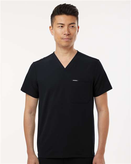 Jaanuu Men's Holmes Everyday 1-Pocket Scrub V-Neck Top thumbnail 2