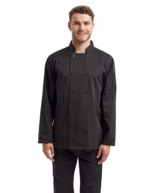 Artisan Collection by Reprime Unisex Recycled Chef Coat thumbnail 2