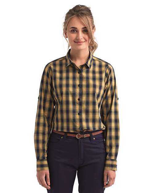 Artisan Collection by Reprime Women's Mulligan Check Cotton Dress Shirt thumbnail 2