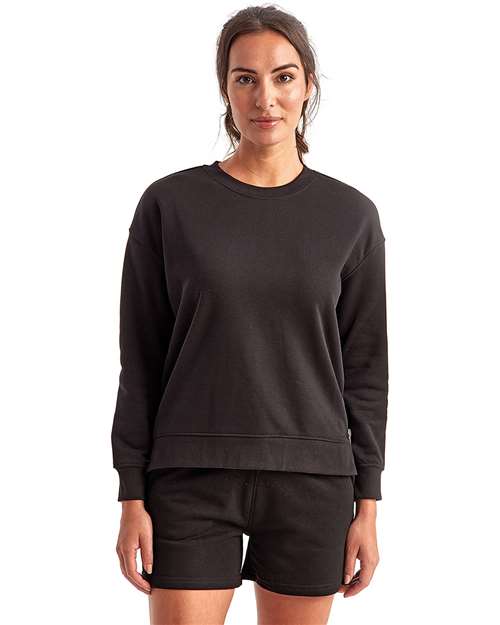 TriDri Women's Billie Side-Zip Crewneck Sweatshirt thumbnail 2
