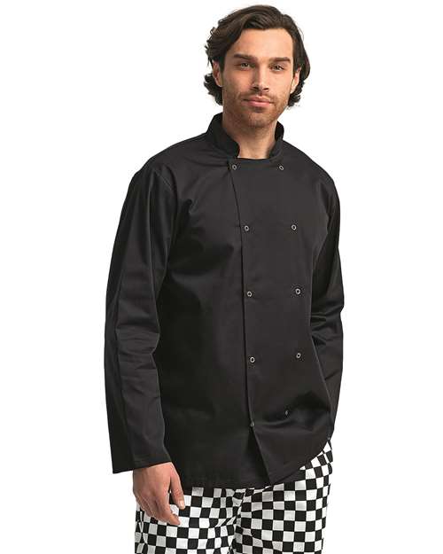 Artisan Collection by Reprime Unisex Ten Studded Front Chef Coat thumbnail 2