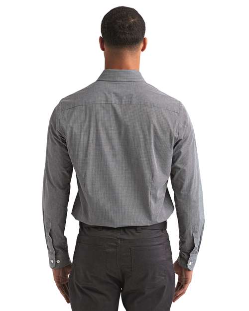 Artisan Collection by Reprime Men's Microcheck Gingham Cotton Shirt thumbnail 5