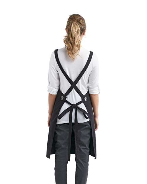 Artisan Collection by Reprime Cross Back Barista Bib Apron thumbnail 4