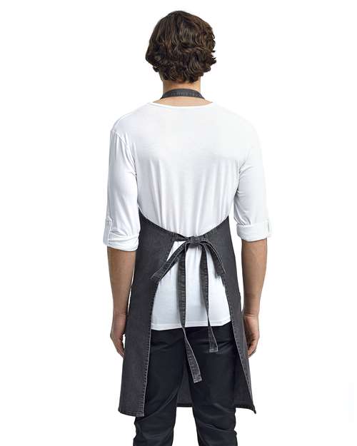 Artisan Collection by Reprime Jeans Stitch Denim Bib Apron thumbnail 4