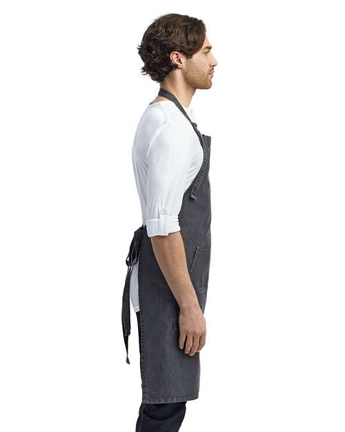 Artisan Collection by Reprime Jeans Stitch Denim Bib Apron thumbnail 5