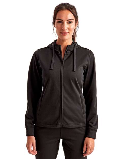 TriDri Women's Spun Dyed Full-Zip Hooded Sweatshirt thumbnail 2