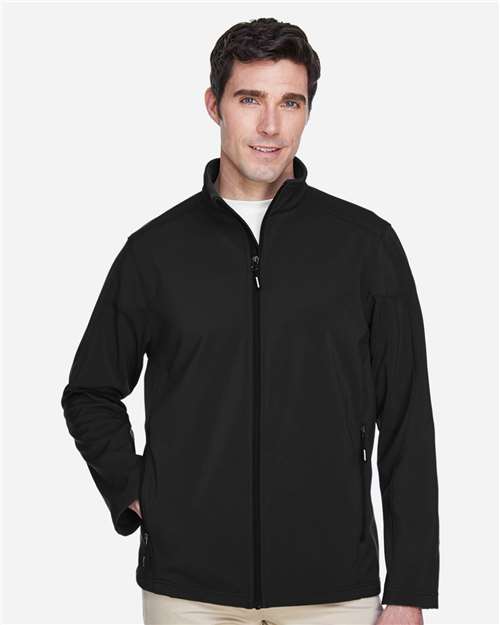 CORE365 Men's Cruise Two-Layer Fleece Bonded Soft Shell Jacket thumbnail 2