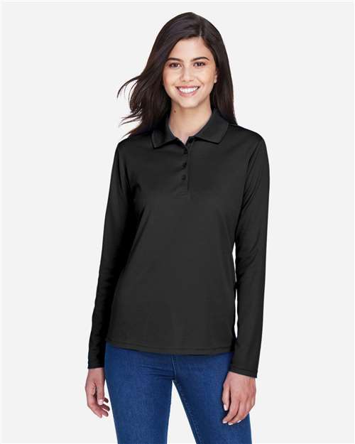 CORE365 Women's Pinnacle Performance Long Sleeve Piqué Polo thumbnail 2