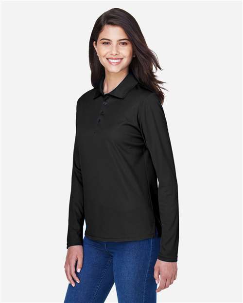 CORE365 Women's Pinnacle Performance Long Sleeve Piqué Polo thumbnail 6