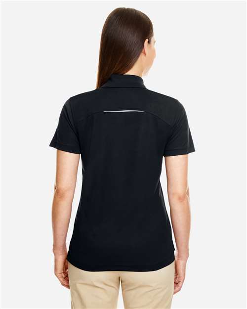 CORE365 Women's Radiant Performance Piqué Polo with Reflective Piping thumbnail 4