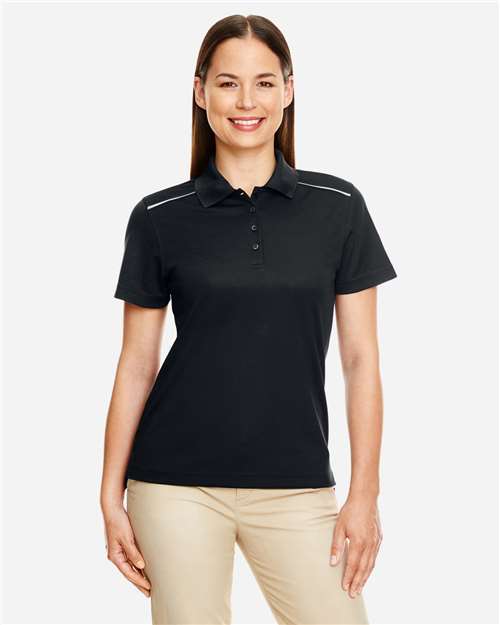CORE365 Women's Radiant Performance Piqué Polo with Reflective Piping thumbnail 2