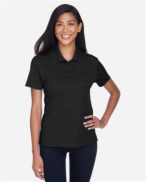 CORE365 Women's Origin Performance Piqué Polo with Pocket thumbnail 2