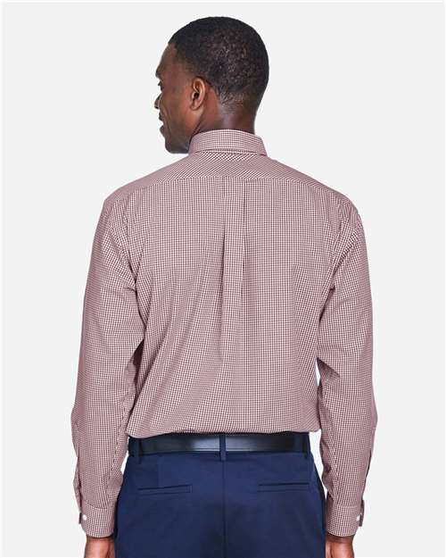 Devon & Jones Men's Crown Collection® Gingham Check Woven Dress Shirt thumbnail 5