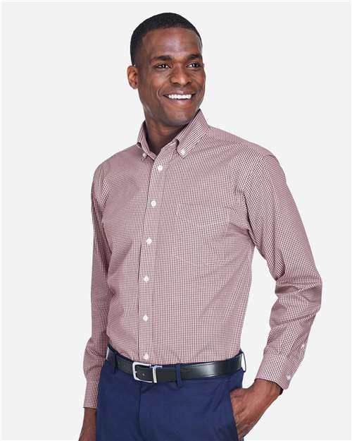 Devon & Jones Men's Crown Collection® Gingham Check Woven Dress Shirt thumbnail 6