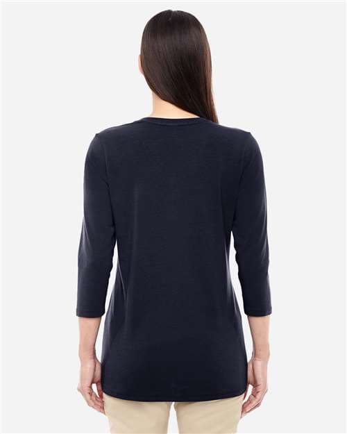 Devon & Jones Women's Perfect Fit™ Bracelet-Length V-Neck Top thumbnail 4