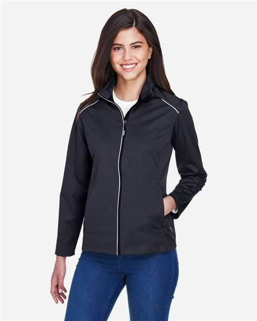 CORE365 Women's Techno Lite Three-Layer Knit Tech-Shell thumbnail 2