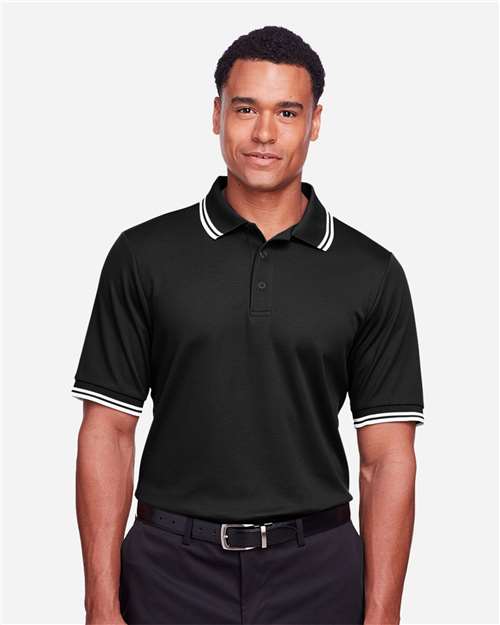 Devon & Jones Men's CrownLux Performance® Plaited Tipped Polo thumbnail 2