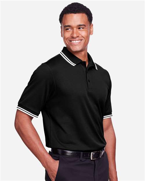 Devon & Jones Men's CrownLux Performance® Plaited Tipped Polo thumbnail 6