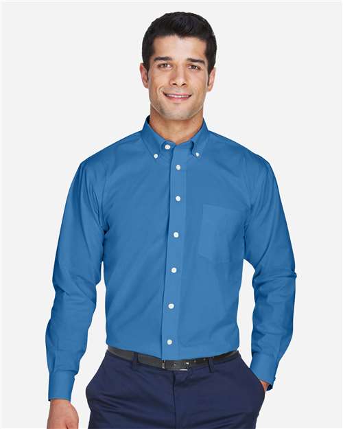Devon & Jones Men's Crown Collection® Oxford Woven Dress Shirt thumbnail 2