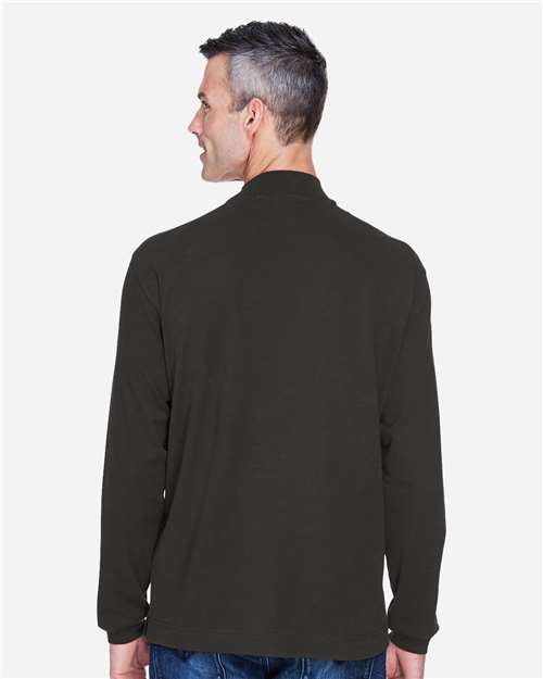 Devon & Jones Unisex Sueded Jersey Mock Neck T-Shirt thumbnail 5
