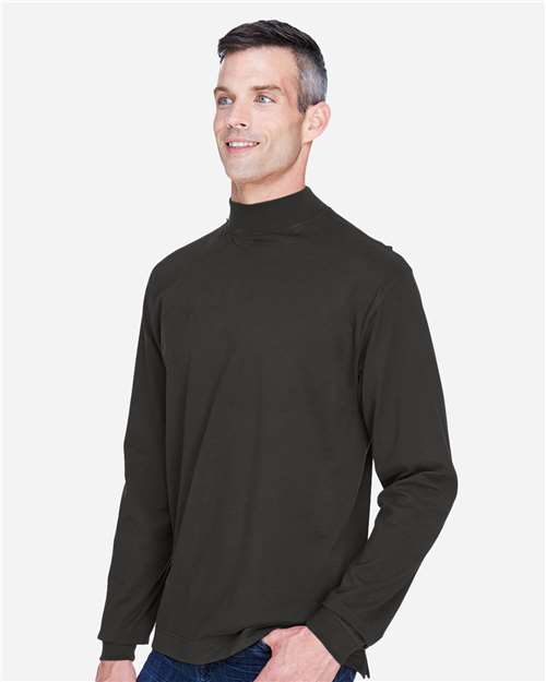 Devon & Jones Unisex Sueded Jersey Mock Neck T-Shirt thumbnail 6