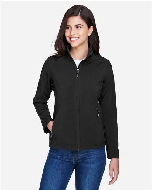 CORE365 Women's Cruise Two-Layer Fleece Bonded Soft Shell Jacket thumbnail 2