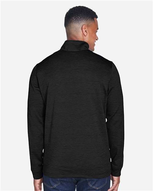 Devon & Jones Men's Newbury Mélange Fleece Quarter-Zip Pullover thumbnail 5