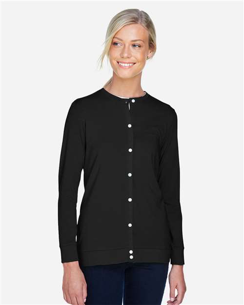 Devon & Jones Women's Perfect Fit™ Ribbon Cardigan thumbnail 2