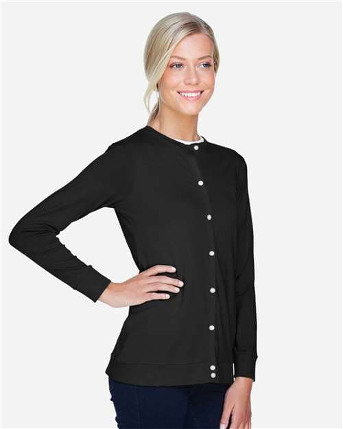 Devon & Jones Women's Perfect Fit™ Ribbon Cardigan thumbnail 6