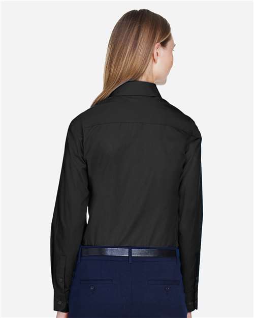 Devon & Jones Women's Crown Collection® Broadcloth Woven Dress Shirt thumbnail 5