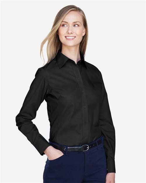 Devon & Jones Women's Crown Collection® Broadcloth Woven Dress Shirt thumbnail 6
