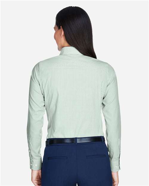 Devon & Jones Women's Crown Collection® Banker Stripe Woven Dress Shirt thumbnail 5