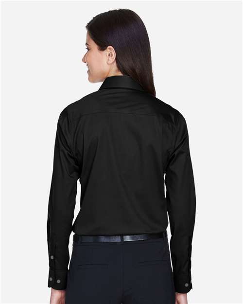 Devon & Jones Women's Crown Collection® Solid Stretch Twill Woven Dress Shirt thumbnail 5