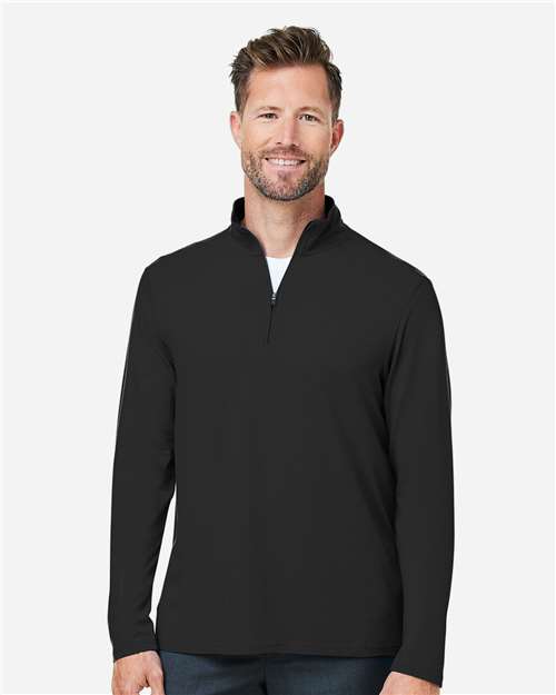 Devon & Jones Men's Raleigh Stretch Quarter-Zip Pullover thumbnail 2