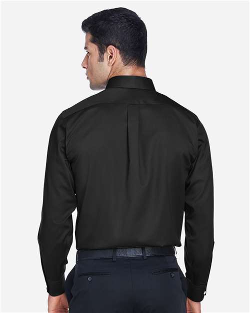 Devon & Jones Men's Tall Crown Collection® Solid Stretch Twill Woven Dress Shirt thumbnail 5