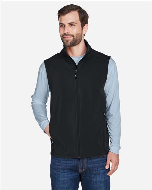 CORE365 Men's Cruise Two-Layer Fleece Bonded Soft Shell Vest thumbnail 2