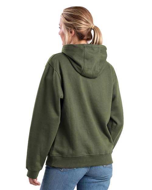 Berne Apparel Women's Heritage Zippered Pocket Hooded Sweatshirt thumbnail 3