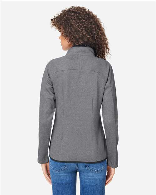 CORE365 Women's Venture Heathered Stripe Full-Zip Jacket thumbnail 5